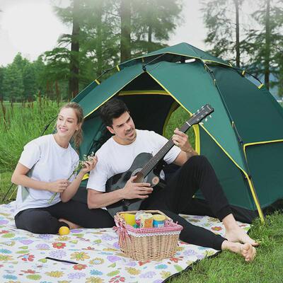 弹压全自动户外帐篷2人3-4人户外休闲家庭露营帐篷