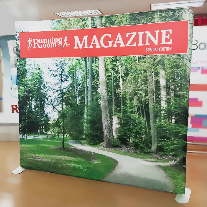 户外展示架广告牌背景布展会展架子广告形象墙处签到墙双面快幕秀