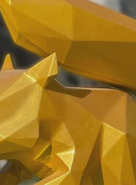 不锈钢切面松鼠仿真动物雕塑商场家居草地装饰卡通动物园落地摆件