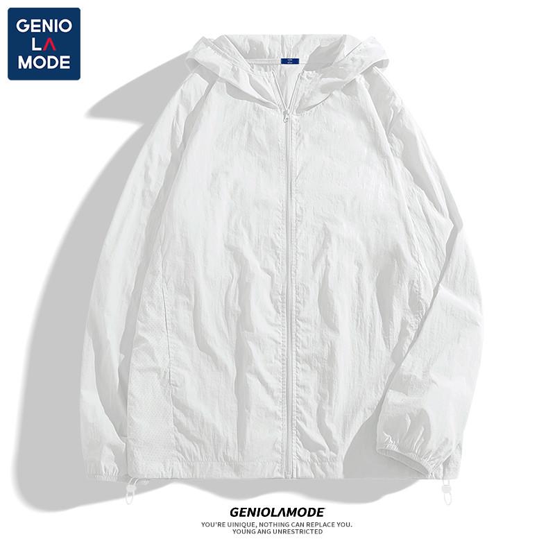 現(xiàn)貨Genio Lamode連帽防曬服男夏季速干網(wǎng)眼透氣防曬衣青少年寬松