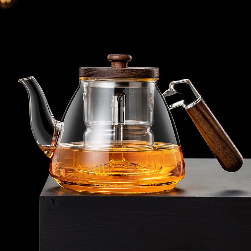 加厚玻璃煮茶壶耐高温加厚烧水壶大容量蒸煮茶器家用煮水壶电陶炉