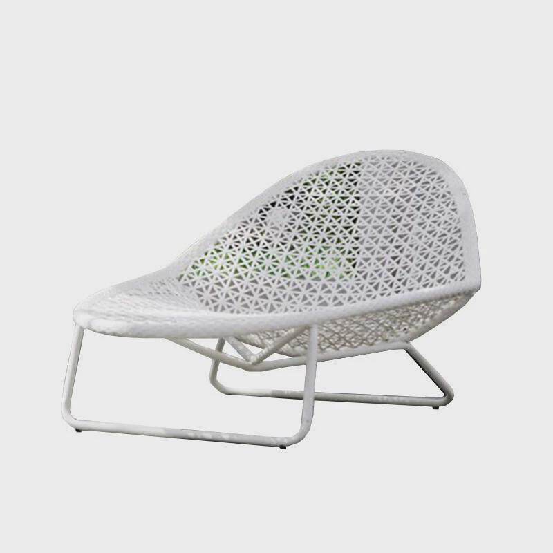 户外躺椅沙滩泳池躺床午休床休闲藤编织茶几组合懒人沙发阳台庭院