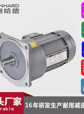 雷奥齿轮200w400w1500w2200w三相异步电机0.75kw哈德马达减速电机