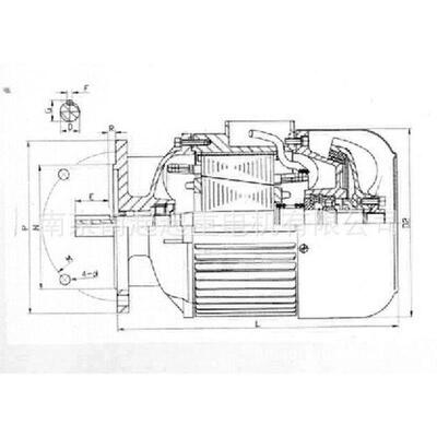 锥形电机yez112s-43.0kw建筑电机南京起重电机总厂