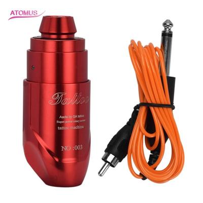 红色铝合金短笔精雕一体马达纹身机（含RCA勾线）WS0261_01-02