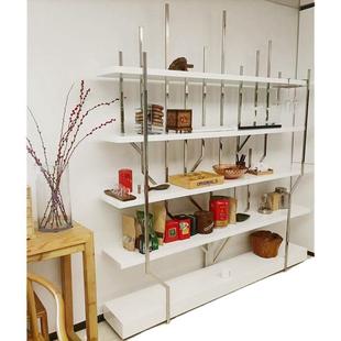 办公室饰品展示架烤漆展示柜展架定制不锈钢陈列架书架收纳置物架