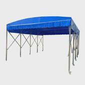 大型仓库电动棚夜市伸缩式 折叠帐篷移动推拉遮阳棚户外收缩遮雨蓬