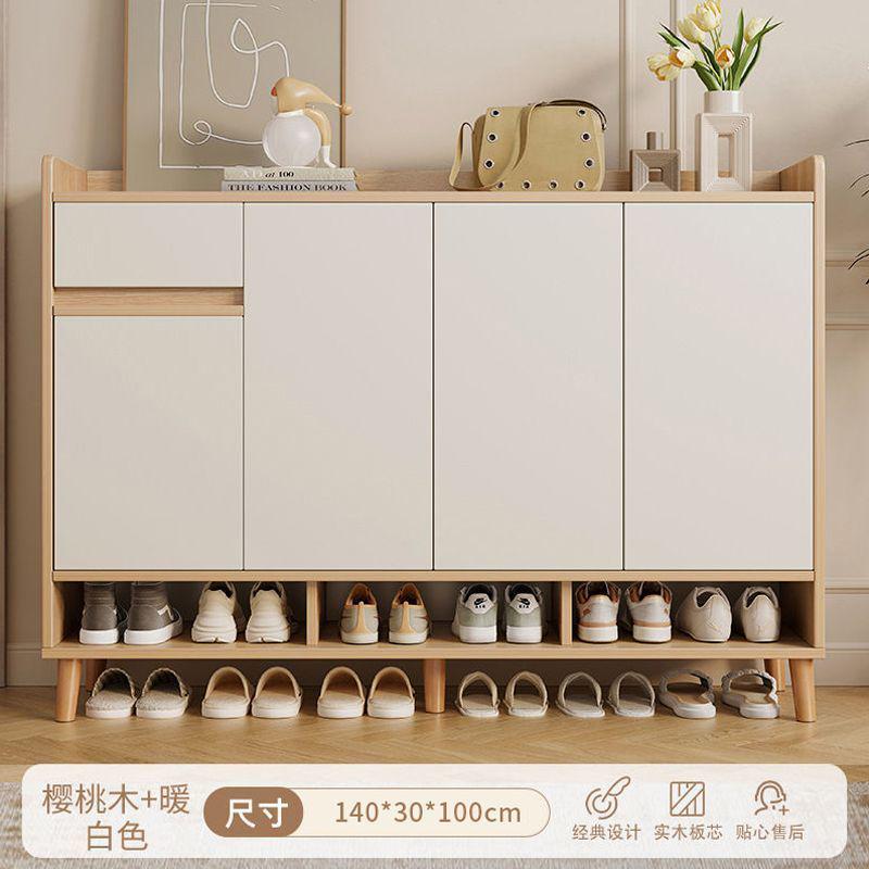 家用入户玄关落地防尘鞋柜楼道走廊门口多层收纳架子简约靠墙跨境