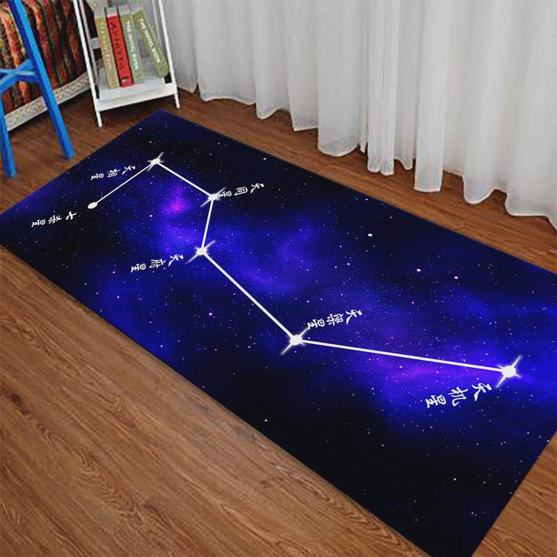 新中式3d印花练功地毯地垫罡垫打坐北斗七星禅修垫防滑垫可水洗