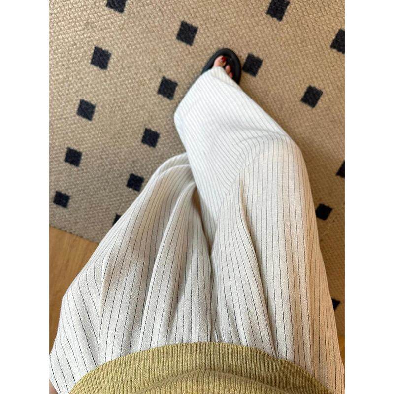 慵懒风亚麻女款胖妹妹mm宽松显瘦垂感条纹阔腿长裤,女装/女士精品,大码裤装,淘宝优惠券,粉丝福利购,淘宝优惠卷