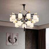 热销9QXC新中式 吊灯客厅灯仿古复式 楼现代中国风饭店酒店包间餐厅