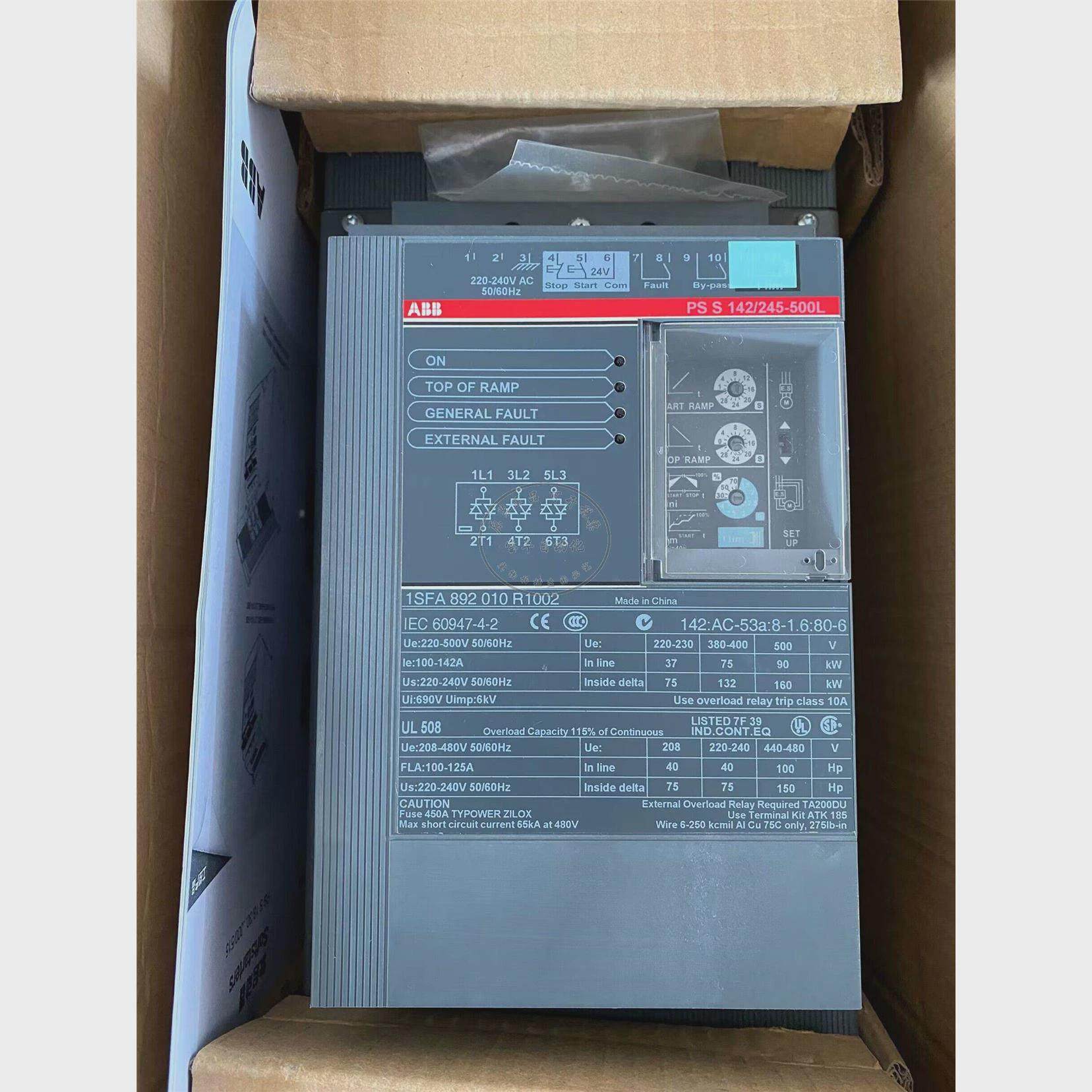 议价询价全新原装正品ABB软启动器PSS142/245-500L 75kw现货议价