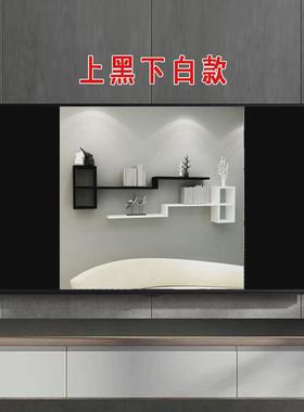 xne客厅墙面装饰书架墙上置物架收纳床头家用壁挂式简易卧室创意