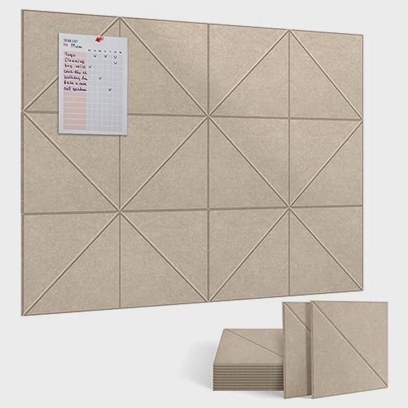 跨境聚酯纤维吸音板吸音板墙贴隔音板客厅餐厅拼接墙面装饰30*30