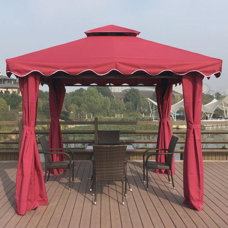 四柱篷四角帐篷户外雨棚罗马帐篷遮阳棚大型广告篷庭院花园休