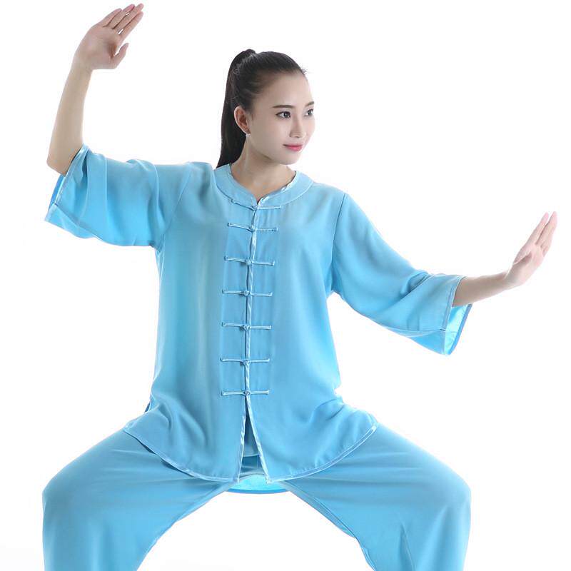 宏晨练太极服新款棉加丝太极服武术服练功服极服男女款8色