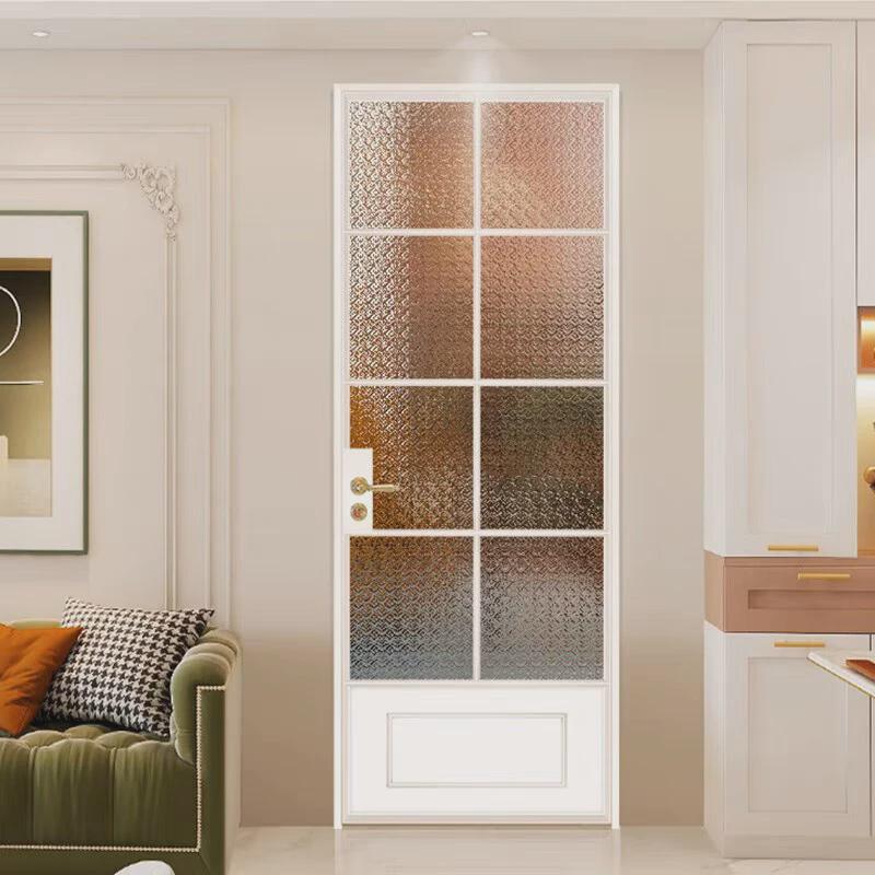 法式复古平开门铝艺阳台门卫生间门厨房门玻璃门老铁门极窄平开门