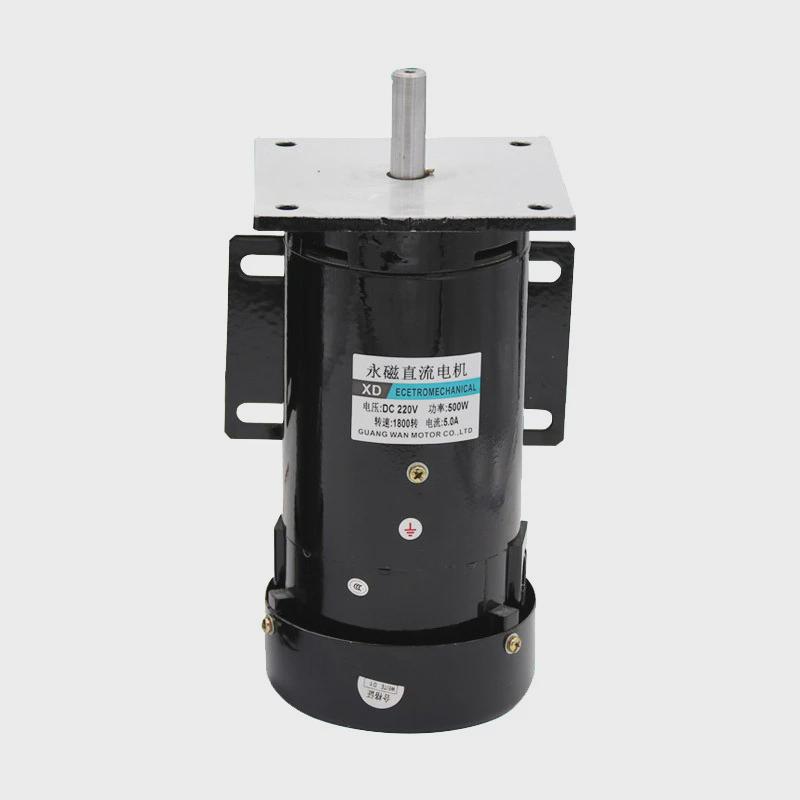 工厂直销500w永磁直流电机dc220v大力矩电动机1800转高转速马达