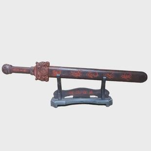 带桃木剑紫薇大帝剑五雷剑七星剑一体剑道家法剑龙头款肥城剑鞘桃