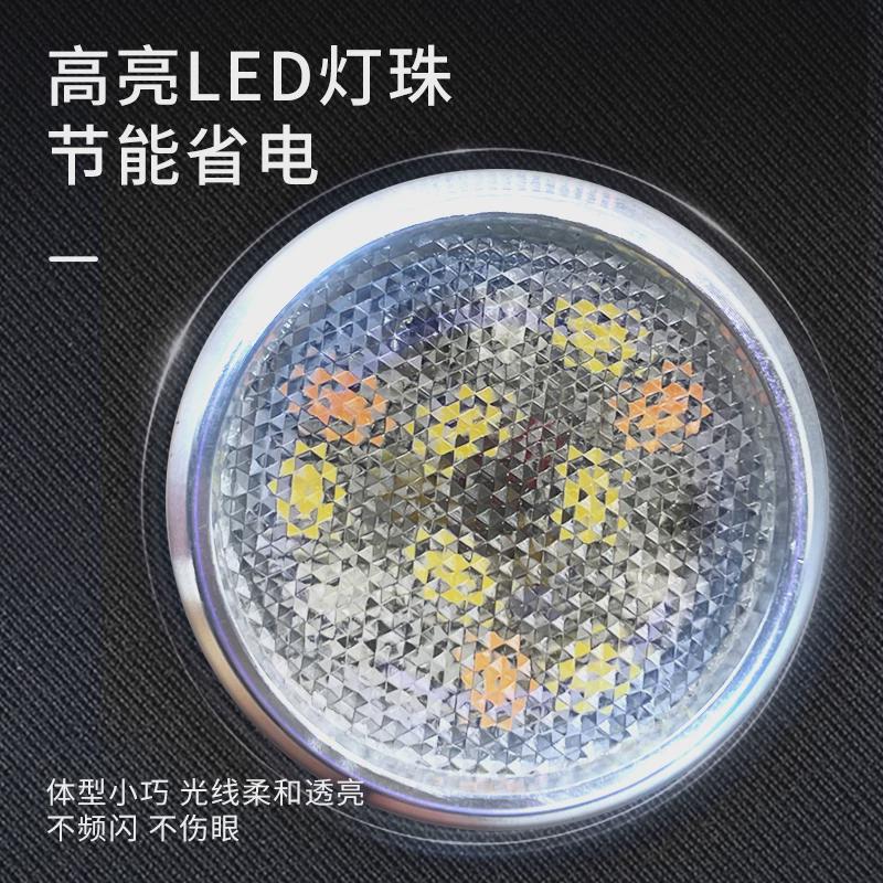 欣玛LED鱼缸照明小吊灯夹灯水草水陆缸铝合金3w灯红白蓝三色变光