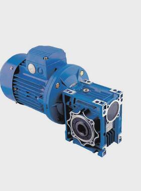 铝合金电机配涡轮RV减速机YS7124/8024B5B14立式三相异步电机现货