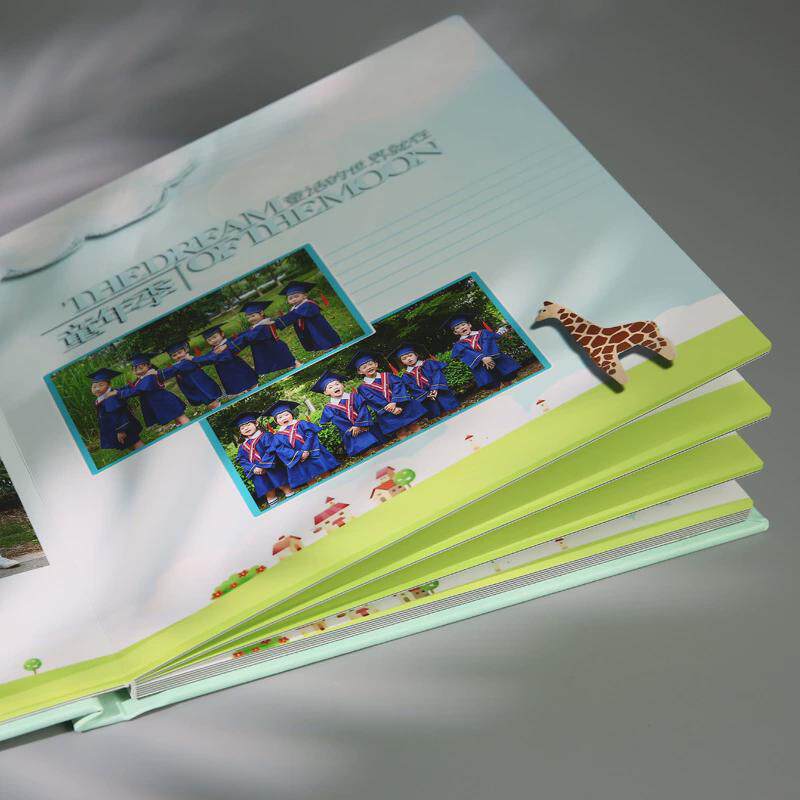 新款皮质相册毕业册季图做成书大学同学录幼儿园纪念册毕业来定制