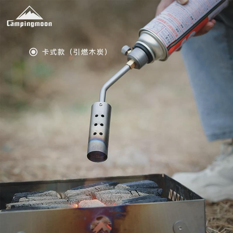 柯曼不锈钢猛火卡式气罐烧猪毛喷枪带预热管烧烤取火点碳喷火器