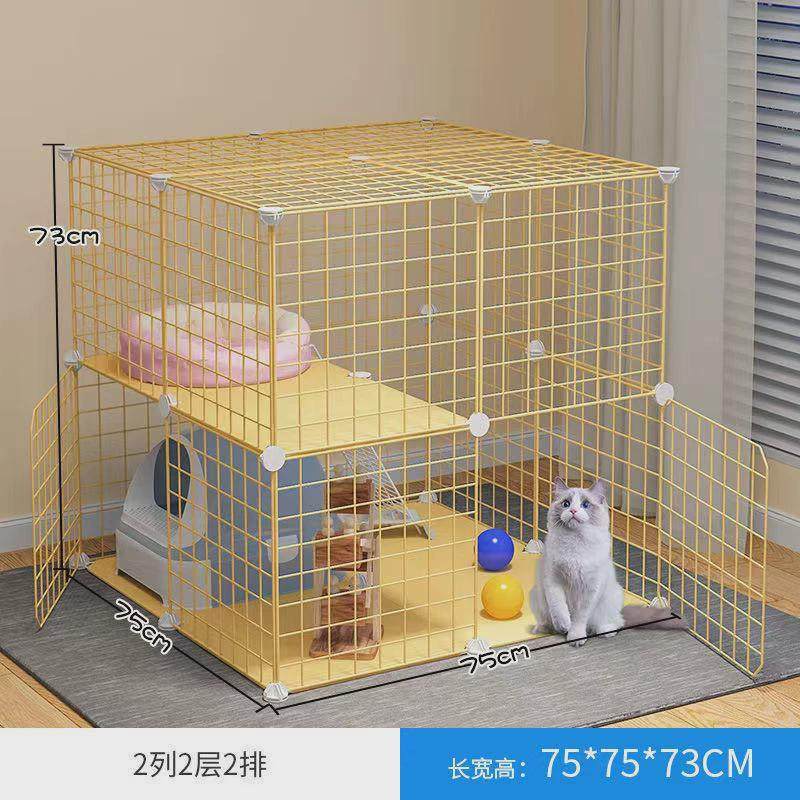 猫笼猫别墅黄色笼子原木色宠物笼子组装自由铁网笼子家用猫舍,宠物/宠物食品及用品,猫笼子/猫别墅,淘宝优惠券,粉丝福利购,淘宝优惠卷