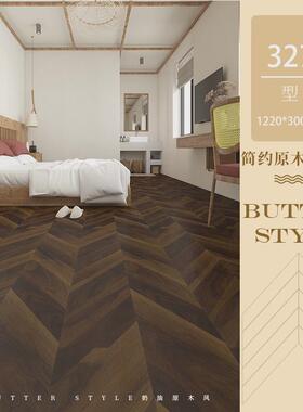 纹耐磨用工强化轻家用工装服装店防水拼花奢人字拼木地板地板厂家