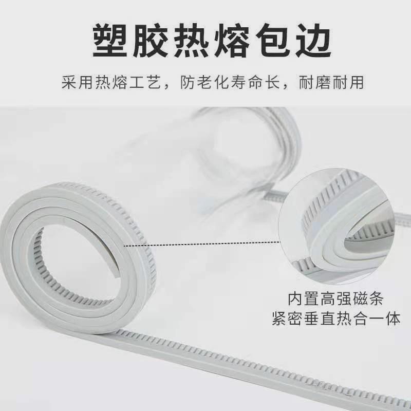 pvc供应商场超市商铺隔断帘厂家门帘塑料门帘磁性自吸透明软门帘