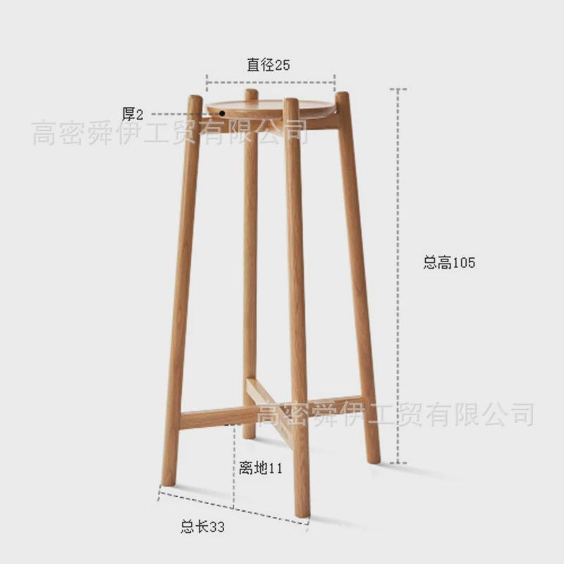 舜伊家具实木花架置物架阳台客厅落地式花盆架花架子绿萝爬藤架
