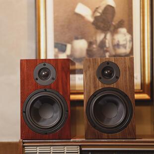 力创宝碟box5发烧书架箱5.5寸无源二分频桌面音箱纯实木贴皮烤漆