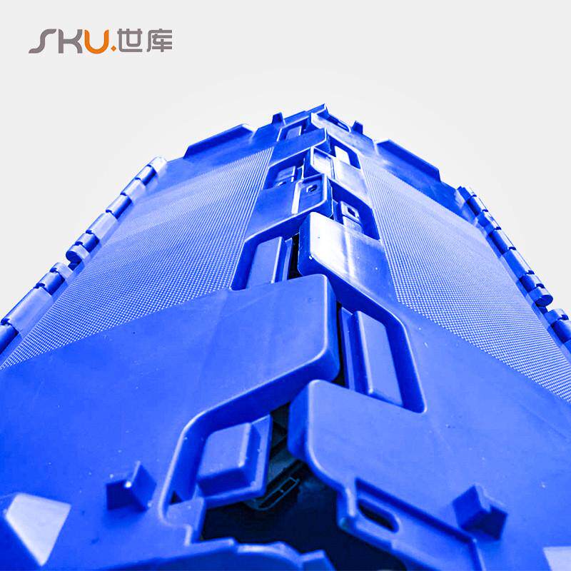 斜插式物流箱塑料周转箱收纳整理储物箱套叠胶箱箱子带盖密封