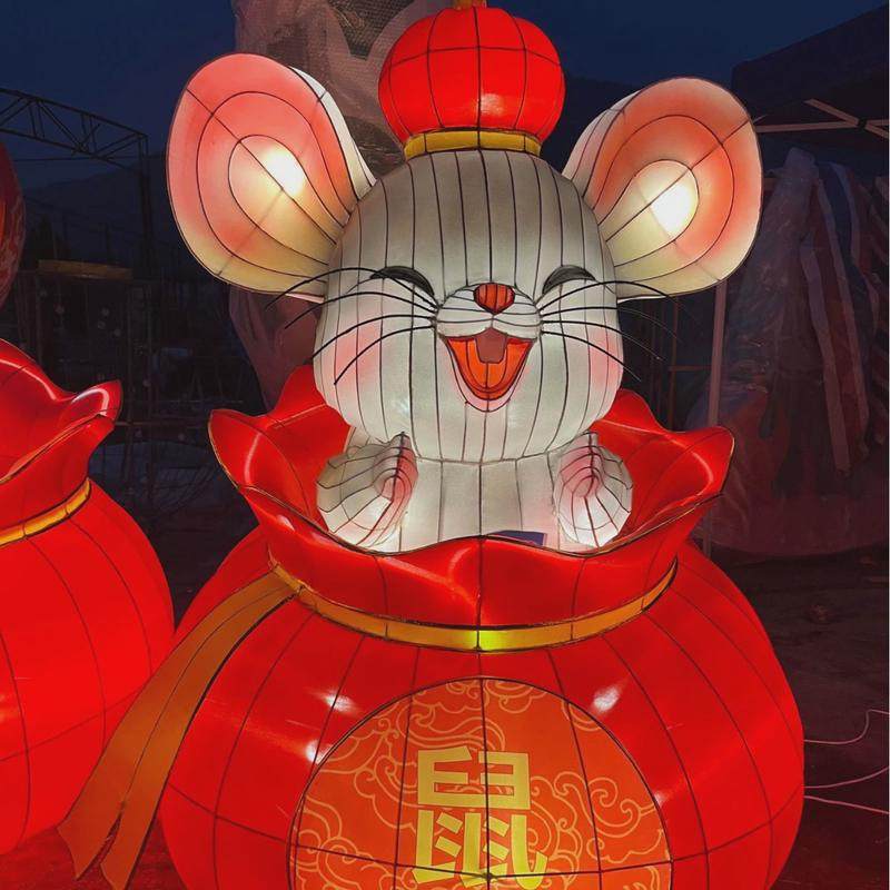 2025春节十二生肖卡通花灯动物造型花灯元宵灯会美陈自贡厂家设计