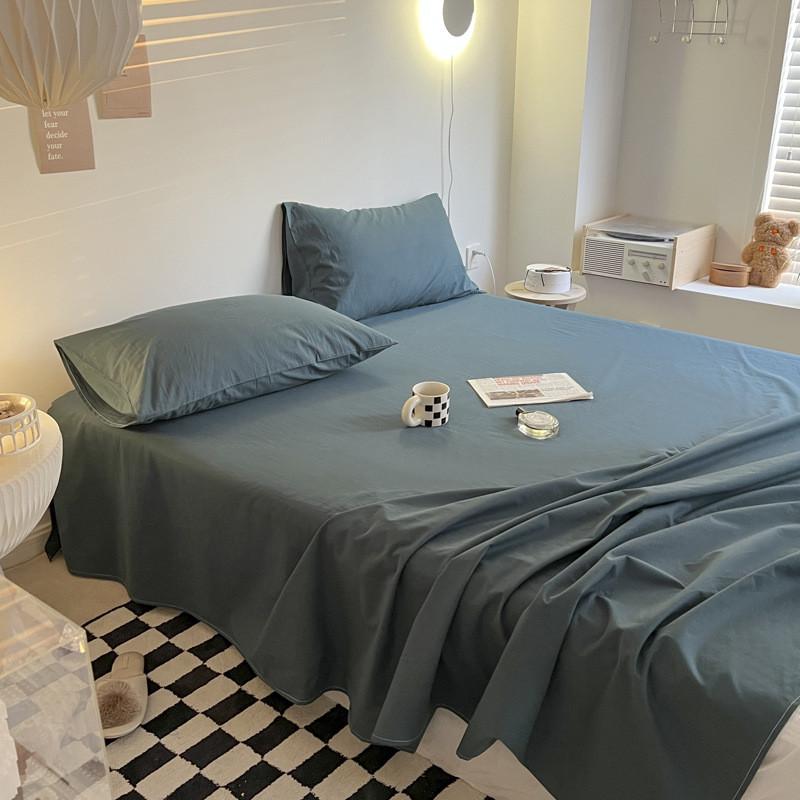 床单单件床单双人被单批发学生宿舍单人水洗棉南通单品