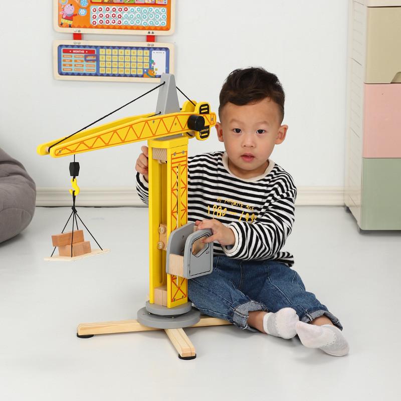 儿童超大号耐摔玩具仿真工程吊车吊塔吊机起重机钩机玩具工地模型