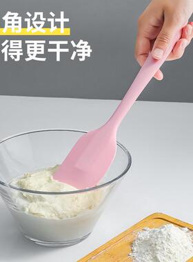 耐高温硅胶刮刀蛋糕奶油一体式超大红色铲刀抹平搅拌家用烘焙工具