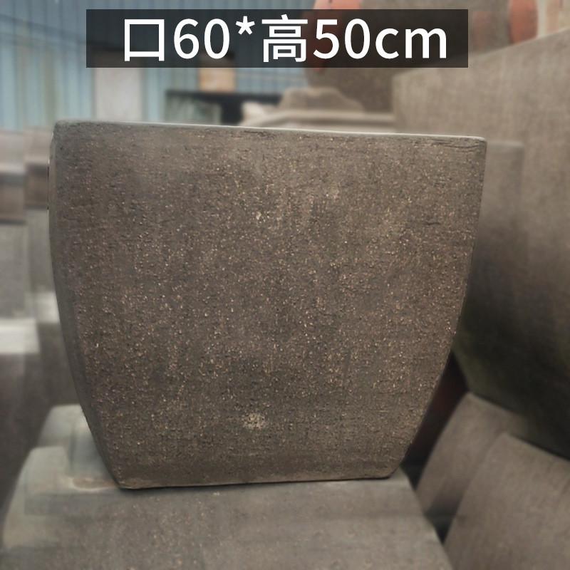 手工紫砂花盆大号陶盆特大号庭院造景粗透气批发吸水陶盆