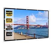 HiBeamer折叠便携简易涤纶软幕布100 9投影仪电影幕布 120寸16