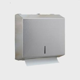 免打孔公共卫生间洗手间家用酒店 擦手纸盒不锈钢加厚拉丝钢壁挂式