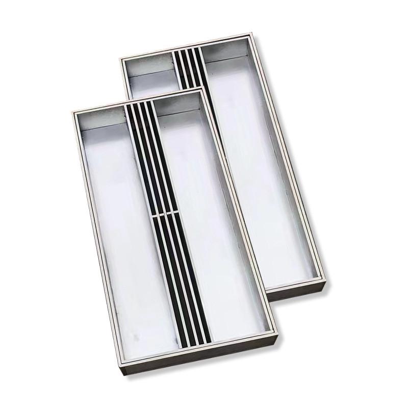 304不锈钢井盖圆形方形市政轻重型沙井盖下沉式隐形装饰厂家直销