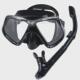 通用成人浮潜套装 浮潜面罩潜水镜浮潜二宝 硅胶潜水面罩全干式