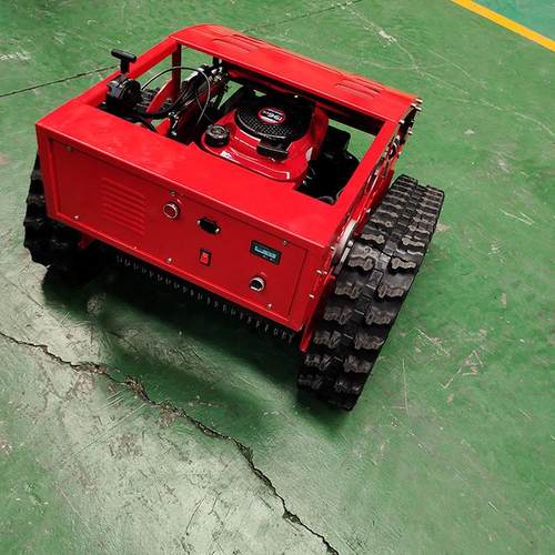 无线遥控割草机智能易操作草坪修整不受设备地形影响履带式修草机