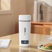 便携式 烧水壶小型迷你调温办公室旅行保温一体电加热水杯110V美规