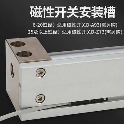 SMC型磁藕式无杆气缸滑台CY3R10/15/20/25/32-100/200/300长行程