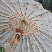 ly晴雨两用油纸伞非遗手工古风道具古典舞蹈汉服雨伞装 饰空白