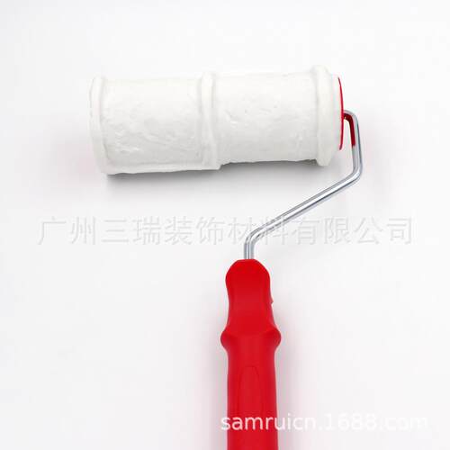 8寸仿砖纹橡胶滚筒刷子墙壁橡胶压花硅藻泥艺术涂装工具刷2206TS
