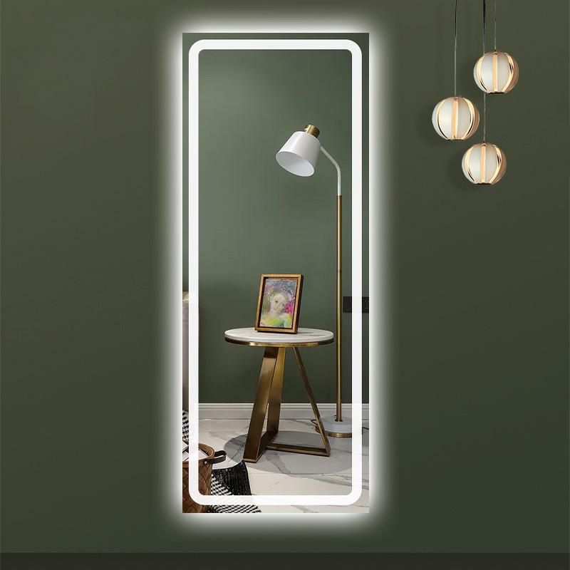 全身镜穿衣落地镜子家用壁挂试衣镜美发店理发店发廊带led灯浴室