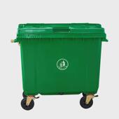 户外垃圾桶660L大号加厚挂车可移动垃圾桶大型环卫垃圾箱印LOGO