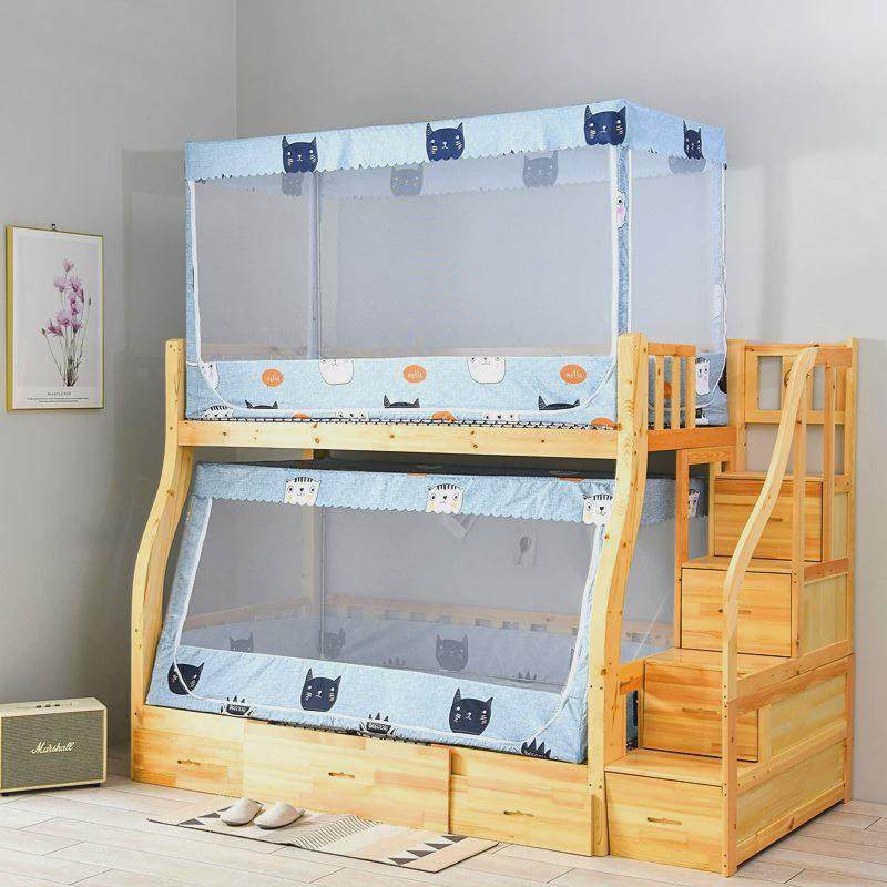 1Z5X家用子母床蚊帐上下铺双层床儿童公主床遮光床帘一体式带支架,床上用品,蚊帐,淘宝优惠券,粉丝福利购,淘宝优惠卷